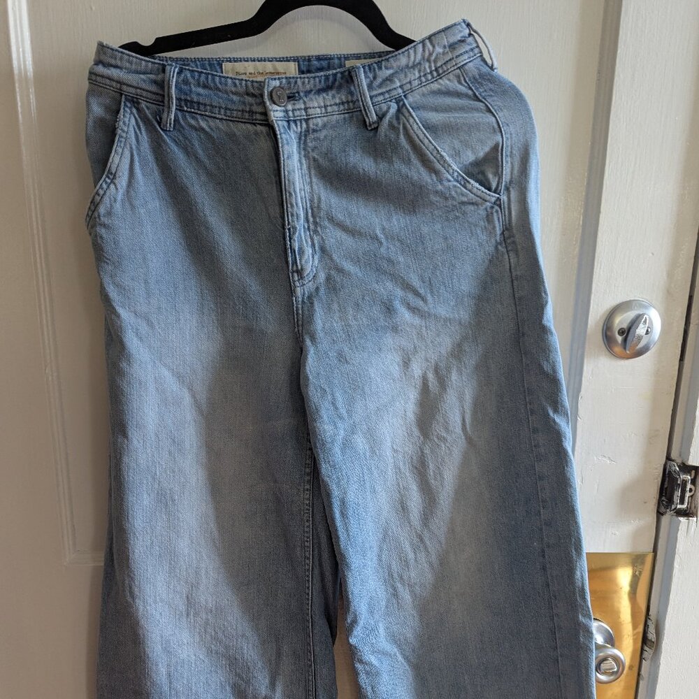 Pilcro and the Letterpress Wide Leg Culotte Jeans